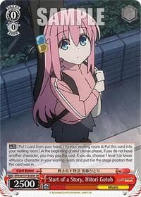 Start of a Story, Hitori Gotoh (SR) - BOCCHI THE ROCK! - Weiss Schwarz card