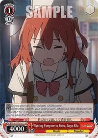 Wanting Everyone to Know, Ikuyo Kita (SR) - BOCCHI THE ROCK! - Weiss Schwarz card