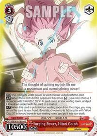 Surging Power, Hitori Gotoh - BOCCHI THE ROCK! - Weiss Schwarz card