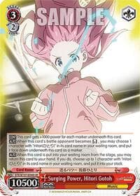 Surging Power, Hitori Gotoh (SR) - BOCCHI THE ROCK! - Weiss Schwarz card