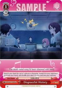 Disgraceful History (95a) - BOCCHI THE ROCK! - Weiss Schwarz card