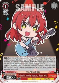 Social Media Master, Ikuyo Kita - BOCCHI THE ROCK! - Weiss Schwarz card