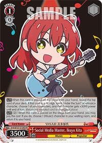 Social Media Master, Ikuyo Kita (Foil) - BOCCHI THE ROCK! - Weiss Schwarz card