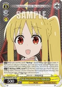 Talk About Favorite Music~ Nijika Ijichi - BOCCHI THE ROCK! - Weiss Schwarz card