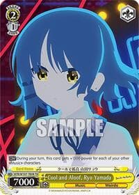 Cool and Aloof, Ryo Yamada - BOCCHI THE ROCK! - Weiss Schwarz card