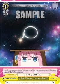 Band Name "Kessoku Band" - BOCCHI THE ROCK! - Weiss Schwarz card