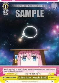 Band Name "Kessoku Band" (RRR) - BOCCHI THE ROCK! - Weiss Schwarz card
