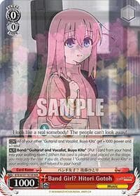 Band Girl? Hitori Gotoh (RRR) - BOCCHI THE ROCK! - Weiss Schwarz card