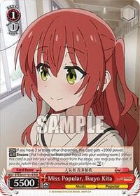 Miss Popular, Ikuyo Kita (RRR) - BOCCHI THE ROCK! - Weiss Schwarz card