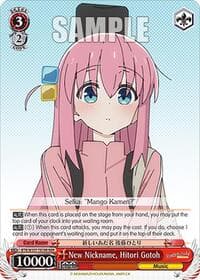 New Nickname, Hitori Gotoh (RRR) - BOCCHI THE ROCK! - Weiss Schwarz card