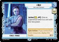 Rey - More Than a Scavenger - Shadows of the Galaxy - Star Wars: Unlimited card