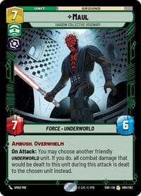 Maul - Shadow Collective Visionary - Shadows of the Galaxy - Star Wars: Unlimited card