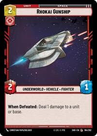 Rhokai Gunship - Shadows of the Galaxy - Star Wars: Unlimited card