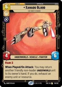 Xanadu Blood - Cad Bane's Reward - Shadows of the Galaxy - Star Wars: Unlimited card
