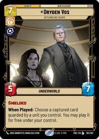 Dryden Vos - Offering No Escape - Shadows of the Galaxy - Star Wars: Unlimited card
