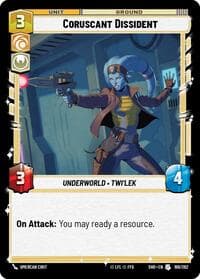 Coruscant Dissident - Shadows of the Galaxy - Star Wars: Unlimited card