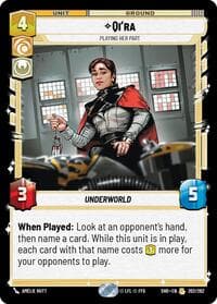 Qi'ra - Playing Her Part - Shadows of the Galaxy - Star Wars: Unlimited card