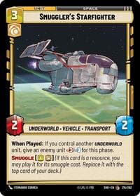 Smuggler's Starfighter - Shadows of the Galaxy - Star Wars: Unlimited card