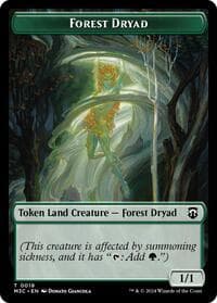 Forest Dryad // Emblem - Vivien Reid Double-Sided Token - Commander: Modern Horizons 3 - Magic: The Gathering card