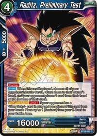 Raditz, Preliminary Test - Legend of the Dragon Balls - Dragon Ball Super: Masters card