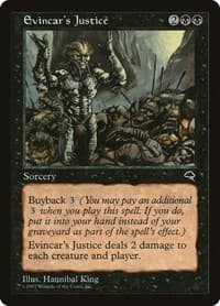 Evincar's Justice - Tempest - Magic: The Gathering card