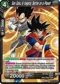 Son Goku & Vegeta, Battle on a Planet - Legend of the Dragon Balls - Dragon Ball Super: Masters card