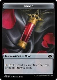 Blood // Energy Reserve Double-Sided Token - Modern Horizons 3 - Magic: The Gathering card