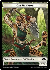 Cat Warrior Token - Modern Horizons 3 - Magic: The Gathering card
