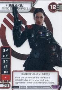 Iden Versio - Inferno Squad Commander (Alternate Full Art) (Galactic Qualifier) (Spot-Glossed) - SWD: Promo Cards - Star Wars: Destiny card