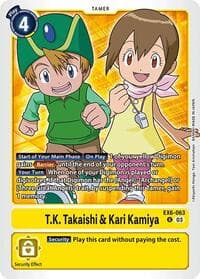 T.K. Takaishi & Kari Kamiya - Infernal Ascension - Digimon Card Game card