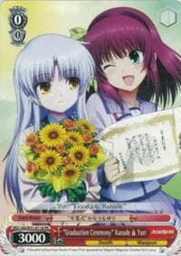 "Graduation Ceremony" Kanade & Yuri - Angel Beats! Re:Edit - Weiss Schwarz card
