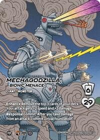 Mechagodzilla, Bionic Menace (Alternate Art) - Challenger Series: Godzilla - UniVersus card