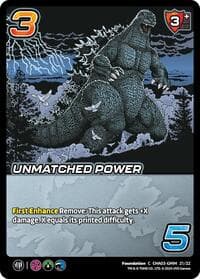 Unmatched Power - Challenger Series: Godzilla - UniVersus card