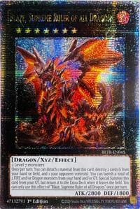 Blaze, Supreme Ruler of all Dragons (Quarter Century Secret Rare) - Battles of Legend: Terminal Revenge - YuGiOh card