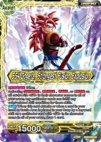 SS4 Son Goku & SS4 Vegeta // SS4 Gogeta, Strongest Fusion Explosion - Legend of the Dragon Balls - Dragon Ball Super: Masters card