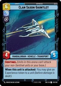 Clan Saxon Gauntlet - Shadows of the Galaxy - Star Wars: Unlimited card