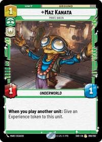 Maz Kanata - Pirate Queen - Shadows of the Galaxy - Star Wars: Unlimited card