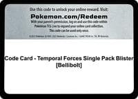 Code Card - Temporal Forces Single Pack Blister [Bellibolt] - SV05: Temporal Forces - Pokemon card
