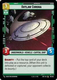 Outlaw Corona - Shadows of the Galaxy - Star Wars: Unlimited card