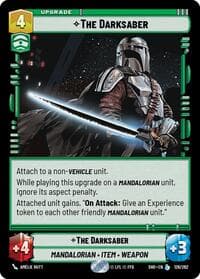 The Darksaber - Shadows of the Galaxy - Star Wars: Unlimited card
