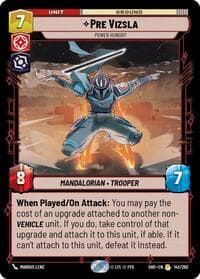 Pre Vizsla - Power Hungry - Shadows of the Galaxy - Star Wars: Unlimited card