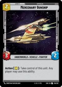 Mercenary Gunship - Shadows of the Galaxy - Star Wars: Unlimited card