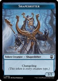 Shapeshifter (0008) (Ripple Foil) // Dragon Double-Sided Token - Commander: Modern Horizons 3 - Magic: The Gathering card