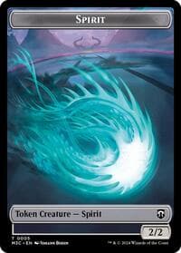 Spirit (Ripple Foil) // Eldrazi Double-Sided Token - Commander: Modern Horizons 3 - Magic: The Gathering card