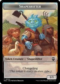 Shapeshifter (0004) (Ripple Foil) // Copy Double-Sided Token - Commander: Modern Horizons 3 - Magic: The Gathering card