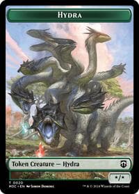 Hydra (Ripple Foil) // Boar Double-Sided Token - Commander: Modern Horizons 3 - Magic: The Gathering card