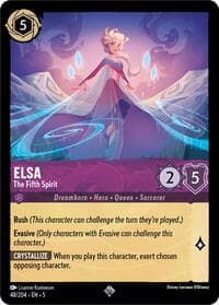 Elsa - The Fifth Spirit - Shimmering Skies - Disney Lorcana card