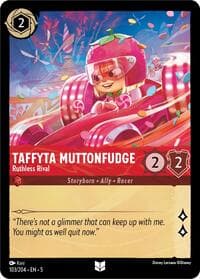 Taffyta Muttonfudge - Ruthless Rival - Shimmering Skies - Disney Lorcana card