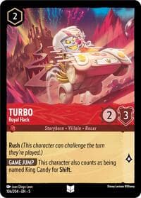 Turbo - Royal Hack - Shimmering Skies - Disney Lorcana card