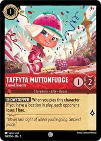 Taffyta Muttonfudge - Crowd Favorite - Shimmering Skies - Disney Lorcana card